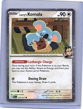 Carta Pokemon Larry’s Komala 175/217 Cosmos Holo Eroi Ascesi 2026 quasi nuova