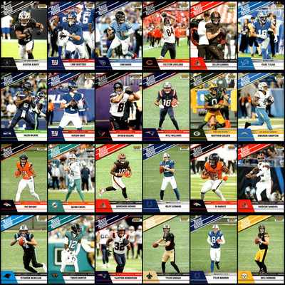 (32) 2025 Panini Instant NFL - RATED ROOKIE RETRO 1/279 SP - Complete Set - RC