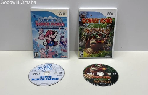 Nintendo Wii - Super Paper Mario & Donkey Kong Country Returns - Boot Tested