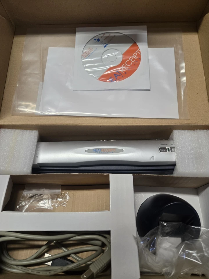 NEAT RECEIPTS SCANALIZER PORTABLE SCANNER ANALYZES & ORGANIZES SCSA4601EU EUC! - Image 3 of 3