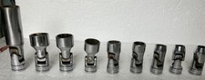 Snap On 3/8 Swivel Socket Set SAE 5/16 To 3/4 9 Sockets Including 5/8 Spark Plug