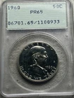 1960 PR65 PCGS OG Rattler Franklin Half Dollar