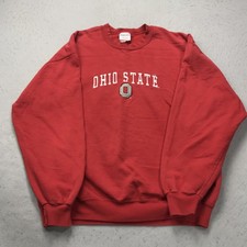 VINTAGE Ohio State Buckeyes Sweatshirt Mens Large Jerzees High Cotton Crewneck