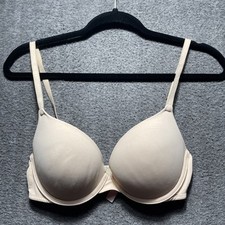 Victoria  s Secret PINK Wear Everywhere Padded Push-up Bra X Back 32D- BEIGE