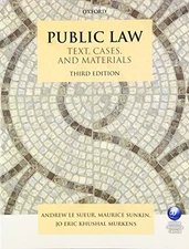 PUBLIC LAW: TEXT, CASES, AND MATERIALS By Le Andrew Sueur & Maurice Sunkin Mint