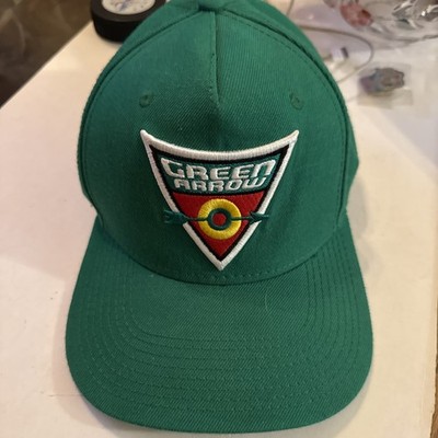 DC Comics Originals Green Arrow Snapback Hat Green Embroidered Logo Cap Mens