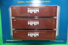 Walthers HO 949-18256 - SceneMaster - 40' Hi Cube Corrugated Container 3 Pack 