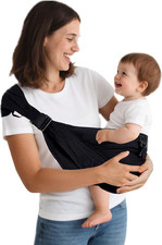 Fascia per Neonati E Pettorina Laterale – Marsupio Ergonomico per Neonati E Bamb