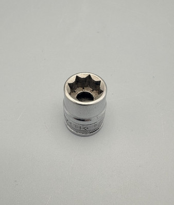 S-K 40901 3/8  Knurled Socket 8-Point Double Square 1/4'' Drive