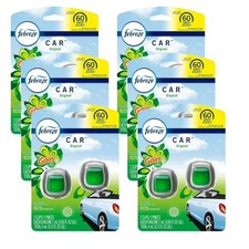 Febreze Car Air Freshener Vent Clip With Gain Scent Original, 6 Packs 12 Clips