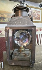 Antique Kerosene Tubular Square lantern SG&L No 1 Lamp Not Dietz C T Ham