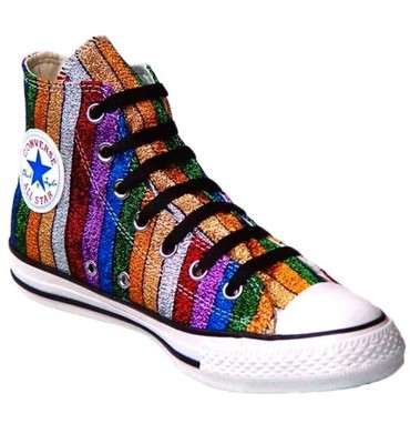 Converse Chucks Rainbow Glitzer multicolor 40/7