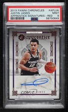 2019-20 Chronicles Apprentice Signatures Red Justin James PSA 9 MINT Auto 8d2