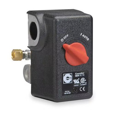 Condor Usa Pressure Switch, Standard, DPST, 4 Ports, 1/4'' NPT, 25 to 160 psi