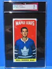 1964-65 Topps Tall Boys Hockey #27 SP, BILL HARRIS, Toronto Maple Leafs, KSA 5