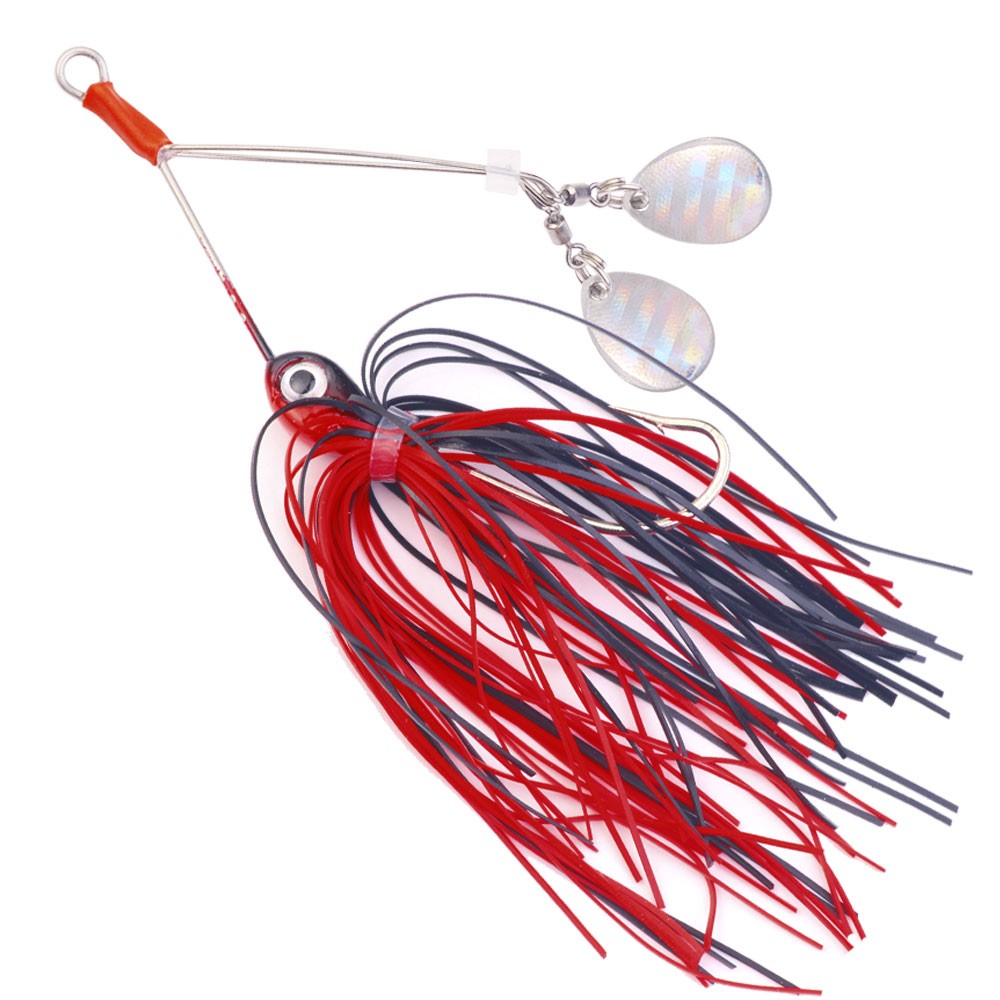 5PCS/Set Spinnerbait Fishing Lure Buzzbait 11g Blade Skirted Bait Spoon Tackle - Image 6