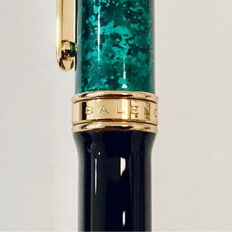 Rare! Vintage Balenciaga Ballpoint Pen in Black × Green [VG