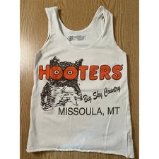 B25 Women’s Hooters girl worn Uniform Tank from Missoula Montana size Xs 