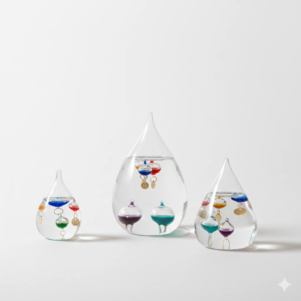 Galileo Thermometer 34 cm - Multicolour