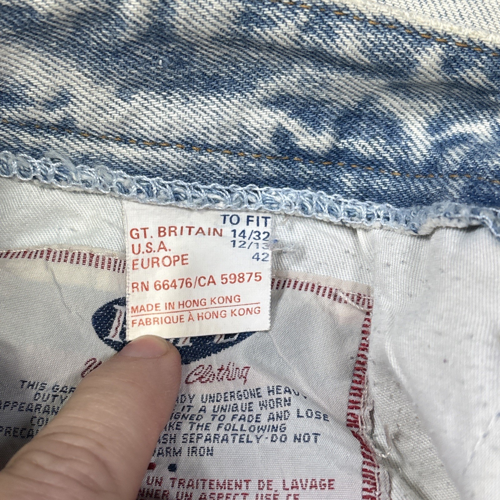 Vintage Pepe Jeans High Waist Button Original Betty Womens 22/13 Fits 28 X 32 - View 6