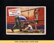 1954 Topps Scoops Barbados Joe Walcott Rocky Marciano KO's #65 READ 0t8q