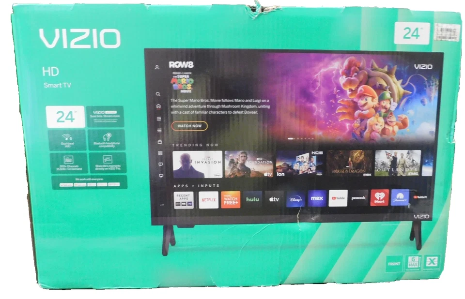 VIZIO 24" Class HD (720p) Smart LED TV (VHD24M-0810) Box Damage - Image 2 of 4