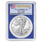 2022-S Proof $1 American Silver Eagle PCGS PR69DCAM FS Flag Label Blue Frame