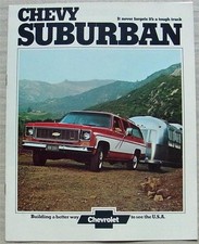 CHEVROLET SUBURBAN USA Car Sales Brochure For 1974 #2684
