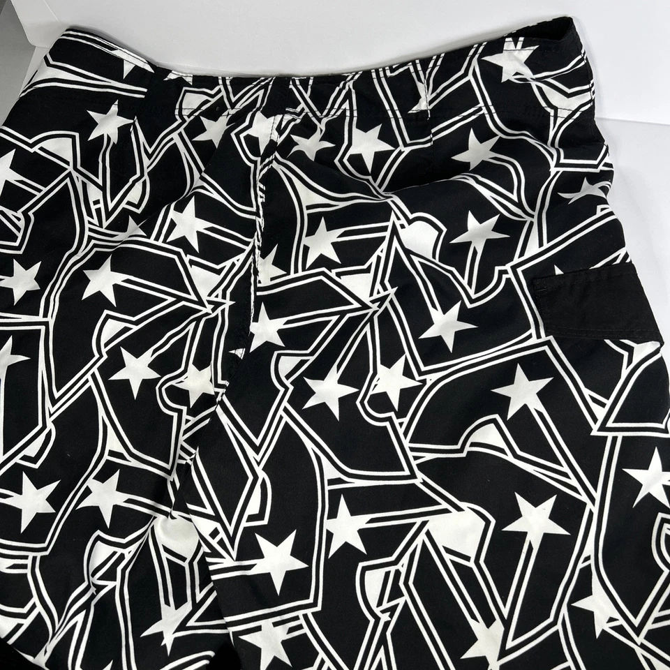 Мужские знаменитые звезды и ремни полиэстер плавки шорты. Винтажный размер 2XL - Изображение 3 из 4