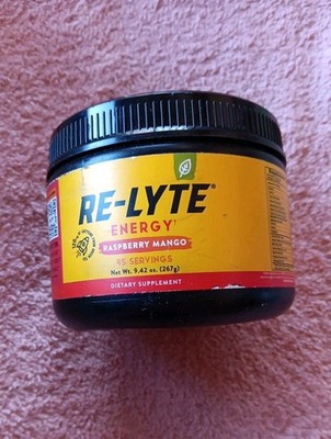 Re-lyte Energy Raspberry Mango Pre-work out 45 Servings Hard To Find (O9)