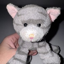 Gray Stripes Kitty Cat Plush Stuffed Beanie 5 Luv Pets Russ Berrie No Tag VTG