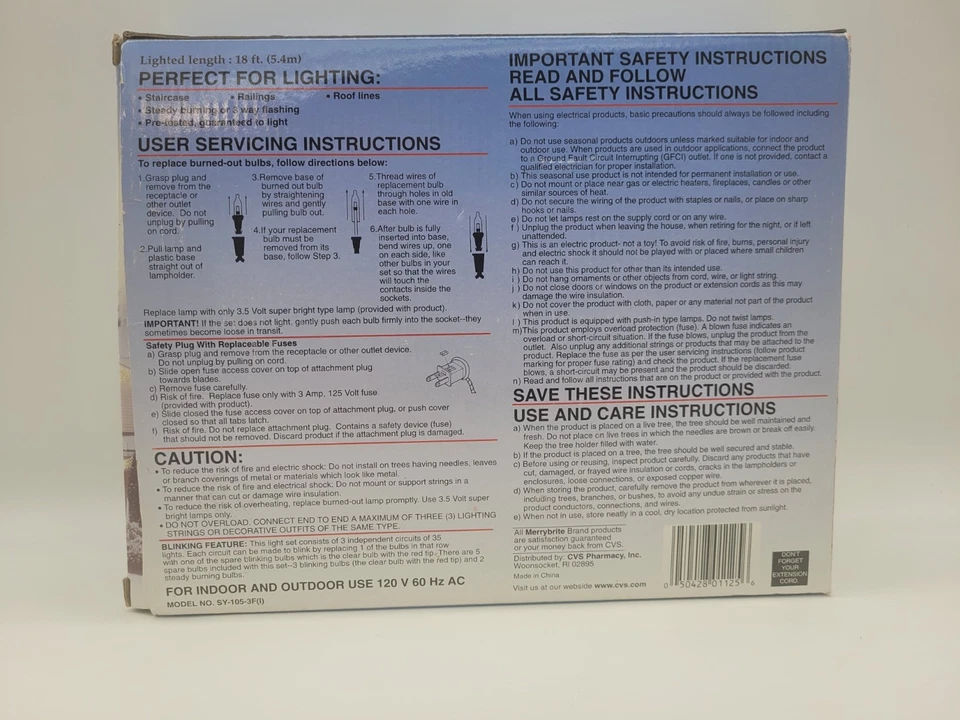 Merry Brite 210 luzes internas externas fio branco lâmpadas transparentes decoração de férias - Imagem 2 de 4