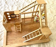 CUSTOM BUILT BIRD PLAYGROUND, ALL WOOD, NO STAIN OR TOXIC MATERIALS, ONE ONLY