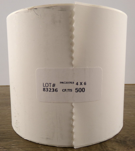 4 x 6 Blank Thermal Label Rolls, Box of 8(500 per roll=4000) New, L1 - Picture 2 of 2
