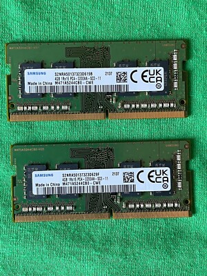 Samsung 8GB ( 2 x 4GB kit set ) DDR4 3200MHz Laptop RAM 1Rx16 PC4