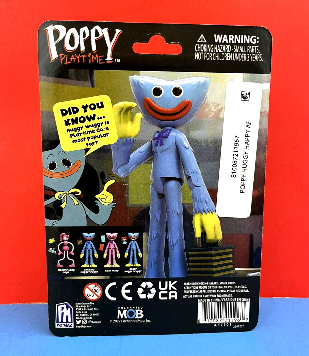 POPPY PLAYTIME SERIES 1 SMILING HUGGY WUGGY ACTION FIGURE PHATMOJO  ENCHANTED MOB