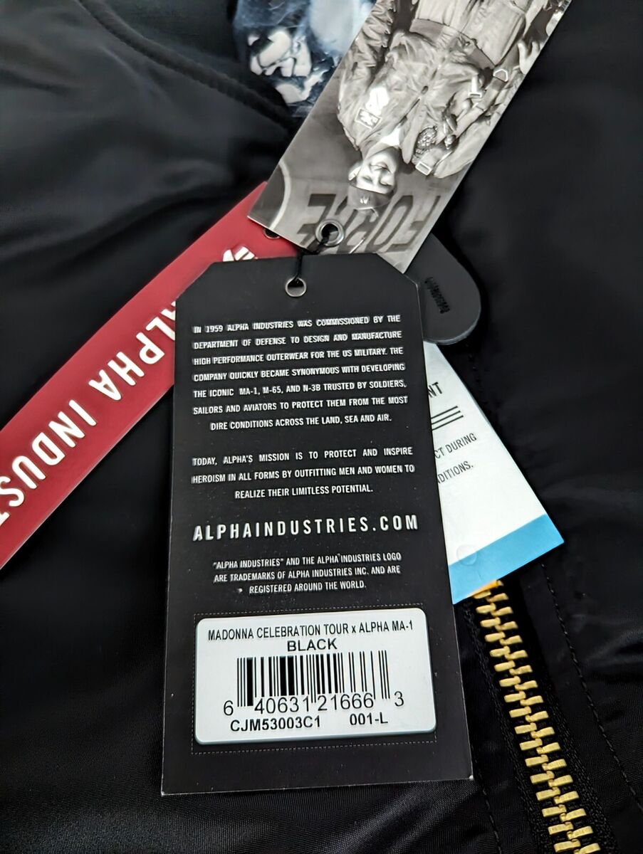 MADONNA CELEBRATION TOUR VIP PROMO JACKET 2023 ALPHA LARGE MADONNA CELEBRATION TOUR VIP PROMO JACKET 2023 ALPHA LARGE