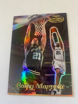 TIM DUNCAN (COREY MAGGETTE) 1999 TOPPS GOLD LABEL CLASS 1 ERROR CARD!!! RARE!!!