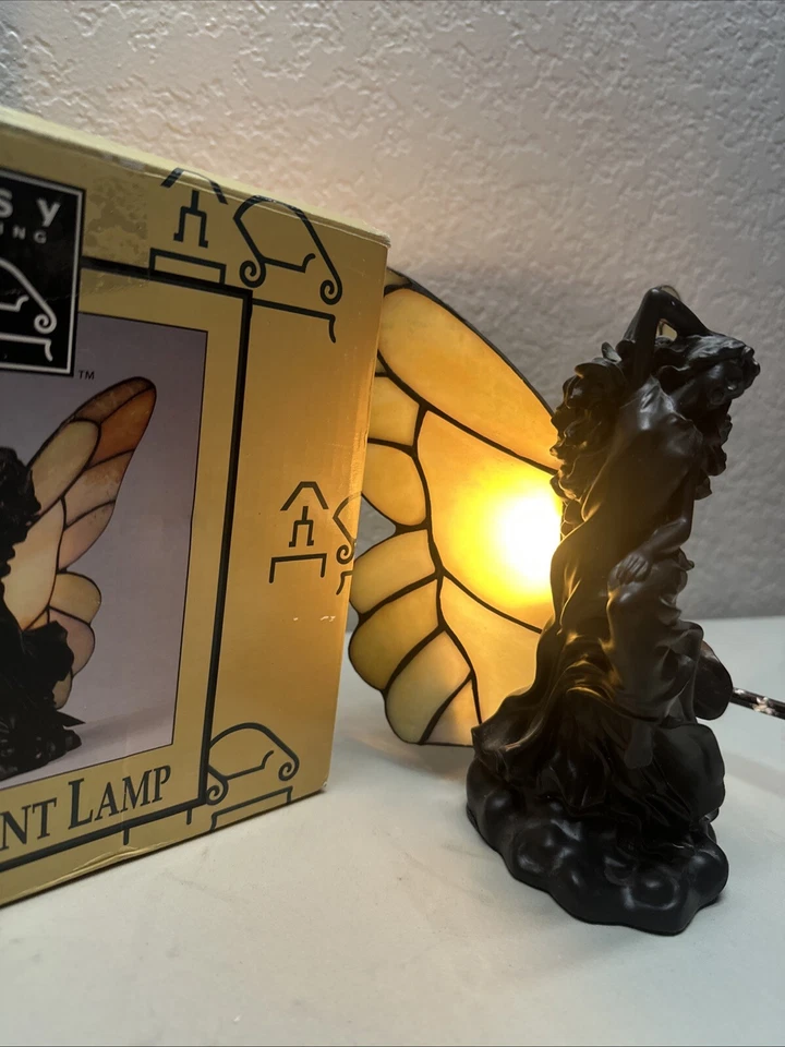 Lámpara de acento estilo Tiffany flotante Alsy Lighting 8'" H con caja original Foto 3 de 4