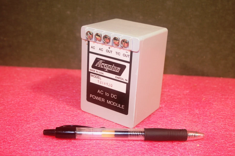 Acopian 12EB120 AC to DC Power Module Input 105-125 VAC, Output 12VDC, 1.2A - Image 3 of 4
