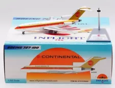 INFLIGHT200 CONTINENTAL AIRLINES BOEING B727-100 1:200 IF721CO0824 IN STOCK