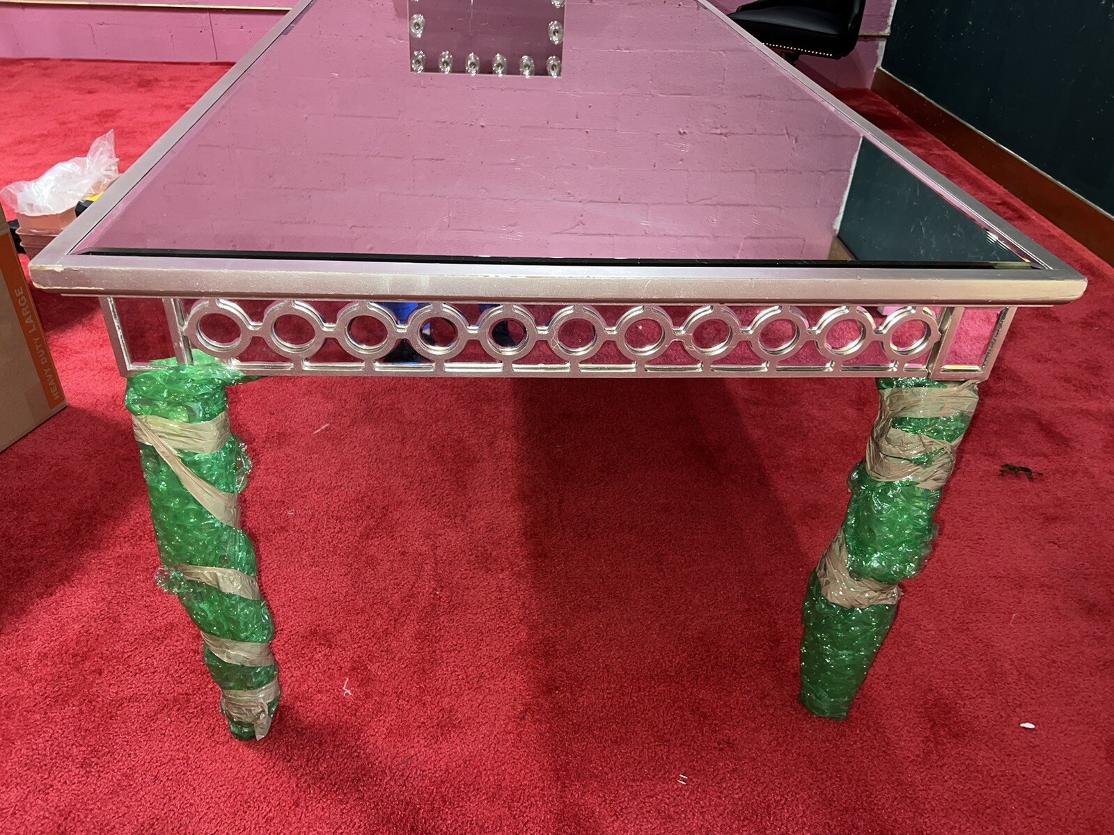 Sophie Mirrored Dining Table By Z Gallerie eBay