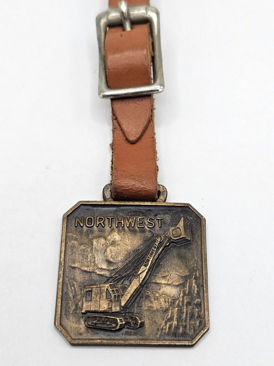 ビンテージ FFA カレッジ チャーム ポケットナイフ ウォッチチェーン NORTHWEST STEAM SHOVEL POCKET WATCH FOB KEYCHAIN HODGE & HAMMOND
