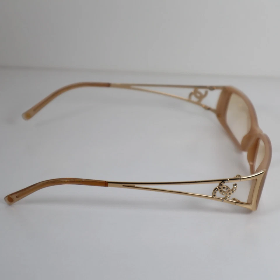 Monturas rectangulares Chanel Ch 3073-B 710 beige/dorado CC 51-16-135 mm Foto 3 de 4