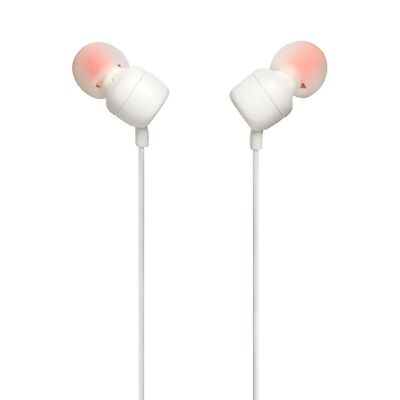 JBL TUNE 110 In-Ear Headphones - Black (JBLT110BLKAM)