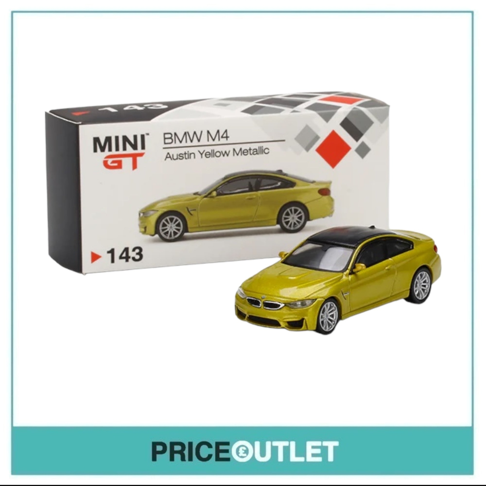 Mini GT #143 BMW M4 (Austin Yellow Metallic) | eBay