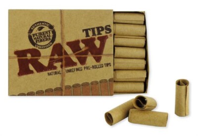 2x RAW Eindrehfilter  vorgedreht prerolled Cone Tips Filtertips Fingertips 6mm