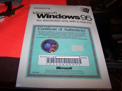 平成 の 名書 WINDOWS95 オフィシャル マニュアル です。 Windows Windows 95 Manual and key, still sealed | eBay