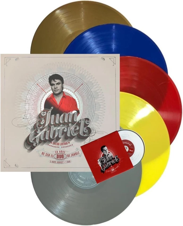 Juan Gabriel: 50 Años de Ser el Divo de Juarez Vinyl 5 LP + DVD Box Set NEW anos - Image 2 of 4