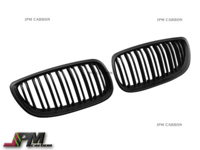 M Look Matte Black Front Grille For 2007-2010 BMW 328i 335i Coupe Convertible